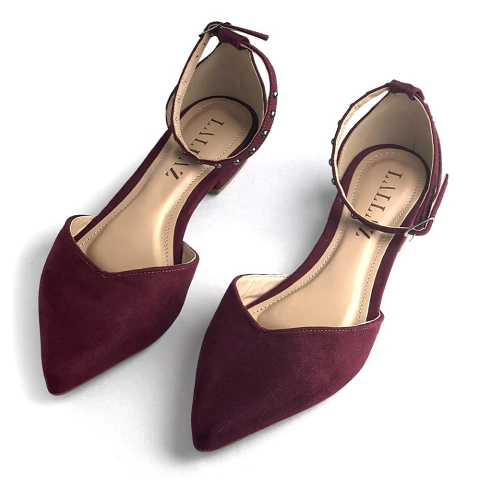 Sapatilha Ivy Suede Vinho Lallaz
