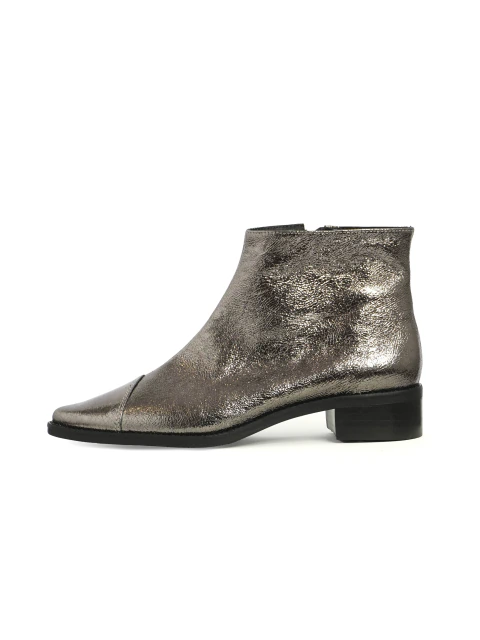 Bota Maya Salto Baixo Couro Carbono Lallaz