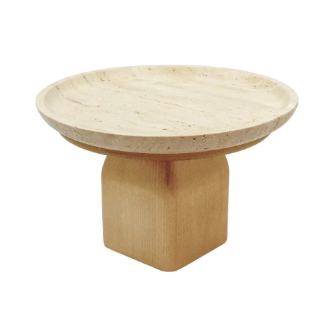 Charola Decorativa de Madera y Mármol Pireo, 2 Tamaños Disponibles - comprar en línea