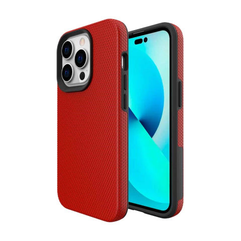 Capa para iPhone 14 Pro Max Vermelha | Double Case iWill