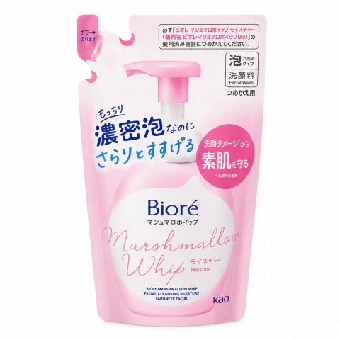 REFIL SABONETE FACIAL BIORE MARSHMALLOW WHIP MOISTURE 130ML