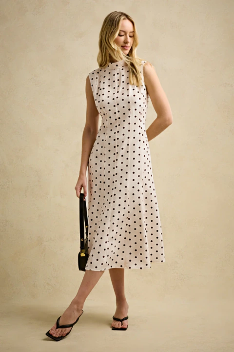 Vestido Helke Areia