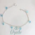 PULSEIRA PINGENTES ESTRELAS AZUIS PRATA 925 - comprar online