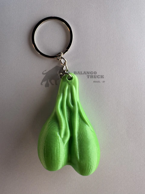 Chaveiro Balango Verde Fluorescente