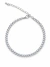 Pulseira Riviera Delicada Folheada em Ródio Branco