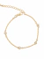 Pulseira com Triangulos de Cristal Dourada Folheada