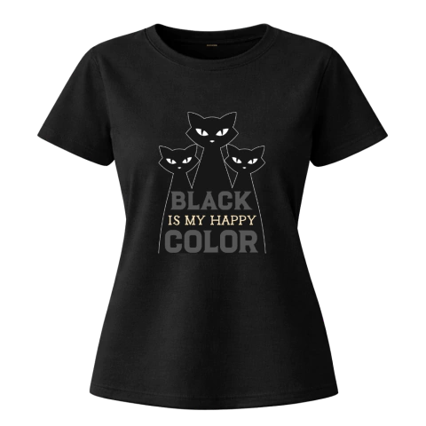 BLACK IS MY HAPPY COLOR - Evil Cat