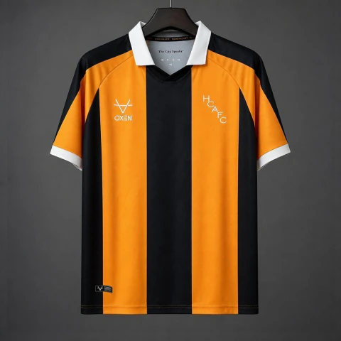 Camisa Hull City Home 26/27 - Torcedor Oxen Masculina - Laranja e preta