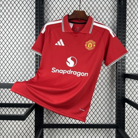 Camisa Manchester United Home 26/27 - Torcedor Adidas Masculina - Vermelha com detalhes em branco e preto