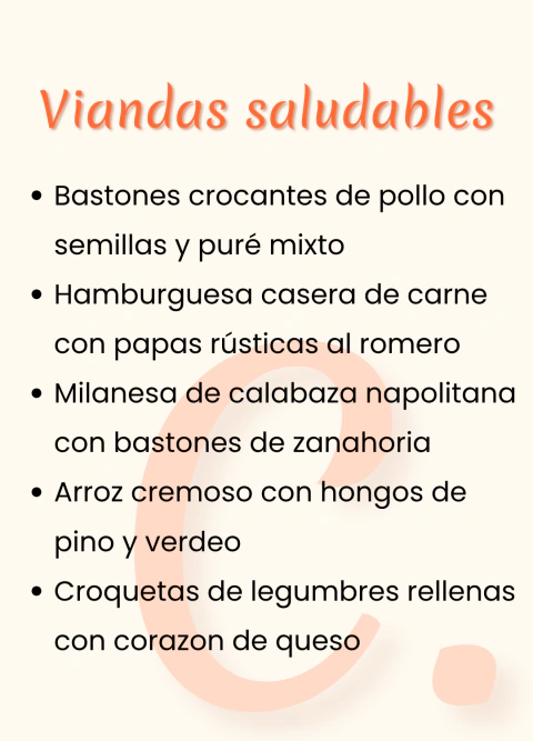 Viandas saludables x5