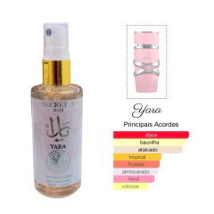 Perfume Capilar Secret’s Yara 60 ml (Ref Olfativa perfume árabe Yara) na internet