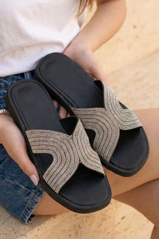 Sandalias Valentina - Negro