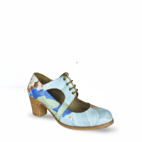 Zapato Flamenco Bertie Selva Floreado