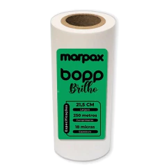 BOPP Brilho para Laminação Bobina A4 21,5cmx250M Marpax 01un