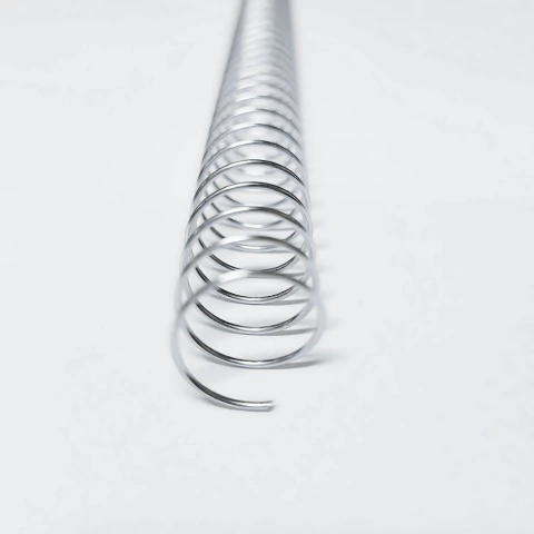 Espiral para Encadernação Metal Prata A4 17mm 100fls 30un