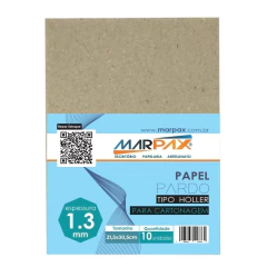 Papel para Cartonagem Tipo Holler 1,3mm 21,5X30,5cm 10un