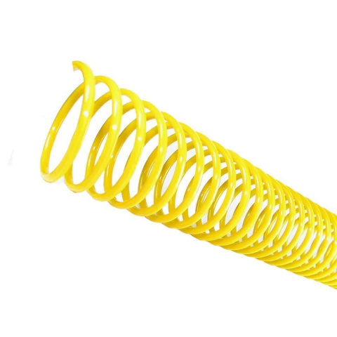 Espiral para Encadernação Amarelo 9mm para 50 Folhas 100un