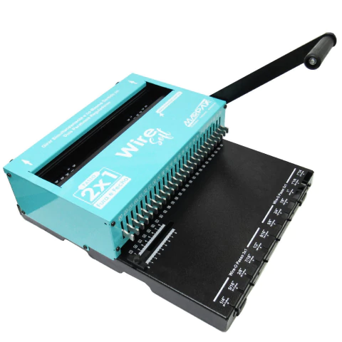 Encadernadora de Wire-o 2x1 Azul Soft Conjugada Manual 15fls