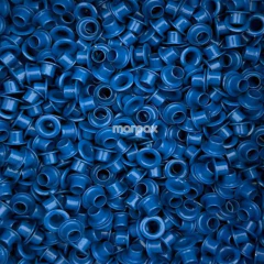 Ilhós de Alumínio N°54 Azul Royal para Artesanato 500un