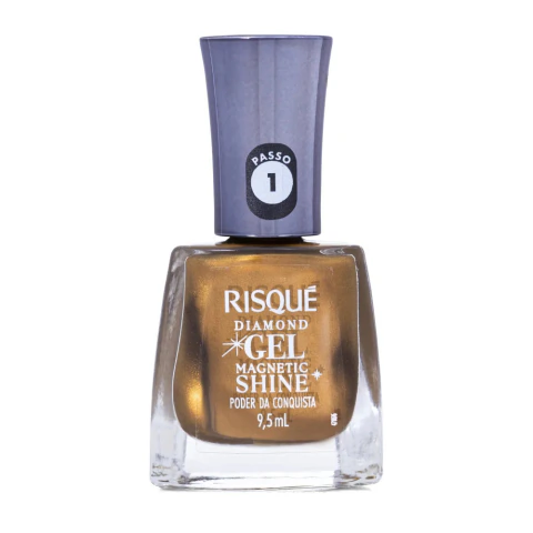 Esmalte Risqué Diamond Gel Magnetic Shine Poder da Conquista 9,5ml