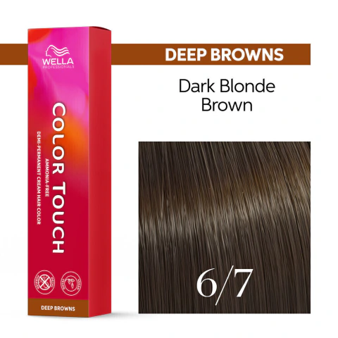 Tonalizante Wella Color Touch 6/7 Louro Escuro Marrom