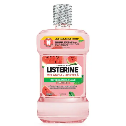 Enxaguante Bucal Listerine Melancia & Hortelã 1L
