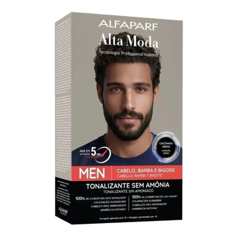 Tonalizante Alta Moda Men Castanho Médio