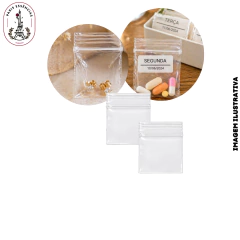 Saco Plástico Zip Lock Mini 2,5x2,5cm - Pacote c/1000 Unidades