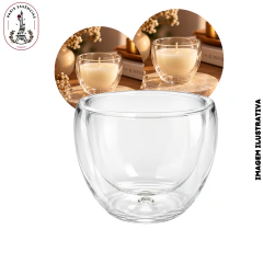 Copo para vela Duplo Cristal 80ml - (UN)