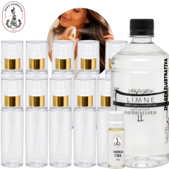 Kit Base para Perfume Capilar Personalizável – Cosméticos Artesanais