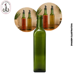 Garrafa de Vidro Azeite Verde 500ml - (UN)