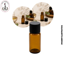 Vidro Âmbar c/Tampa Preta 05ml - (UN)