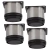 4peças - Pé Para Móveis Redondo Aço Inox 5cm Regulável Cor Prateado - Produtos Importados, Ímãs, Ferragens e Acessórios | Fácil Negócio