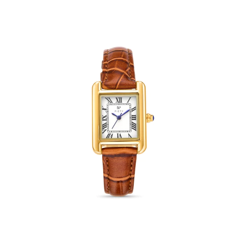 RELOGIO HERITAGE COURO GOLD BROWN - comprar online