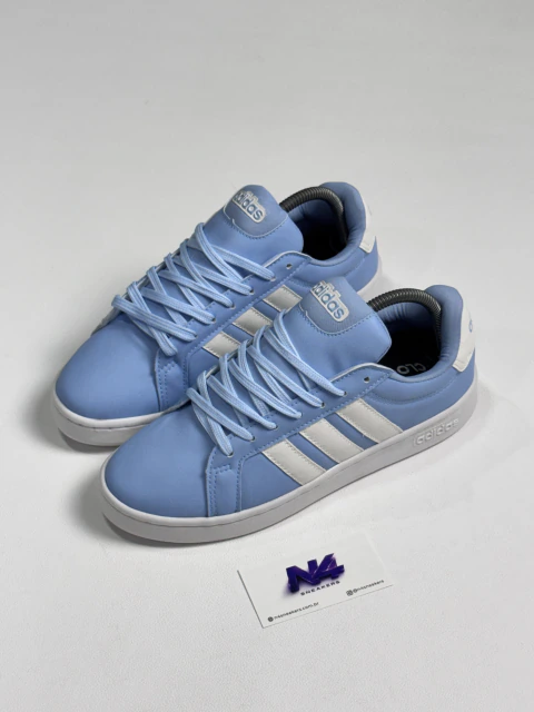Tênis Adidas Grand Court 3.0 - Azul Bebê