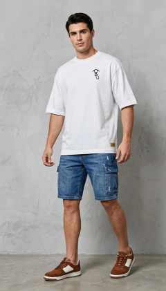 Camiseta oversized Salvamento Vertical Minimalista - comprar online