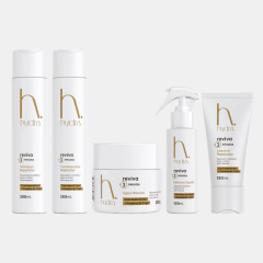 Kit Hidratação Intensa Cabelos Sem Vida Reviva 3 minutos Hydra 5 Itens