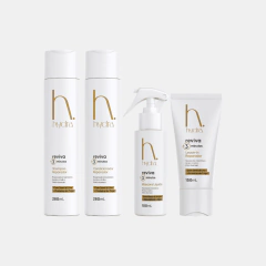 Kit Tratamento Pástica Capilar Reviva 3 Minutos Hydra 4 Itens com Máscara Líquida