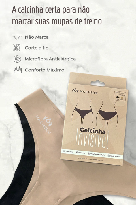 Kit Duas Calcinhas - Invisível Mile - comprar online