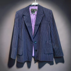Saco Blazer Mujer Laurel Azul Lila Rayas T.38 - comprar online