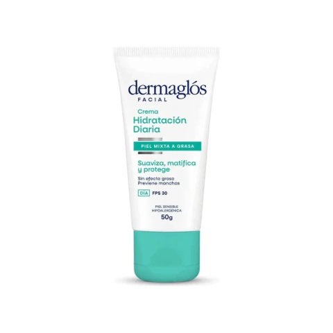DERMAGLÓS FACIAL HIDRATANTE PARA PIEL MIXTA A GRASA DE DIA FPS 30 CREMA 50 ml