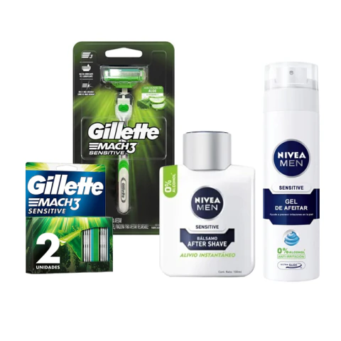 KIT AFEITADO HOMBRE PIEL SENSIBLE
