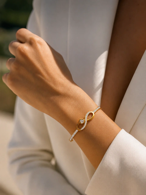 BRACELETE INFINITO DE AMOR - AÇO