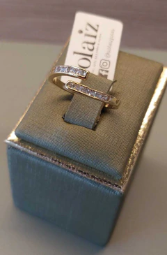 ANEL MICRO ZIRCONIA DOURADO REGULAVEL - SG 501