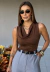 Blusa Feminina Gola Bamba Poliamida - ANITA