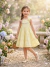 VESTIDO LAÇOS E FLORES BORDADO