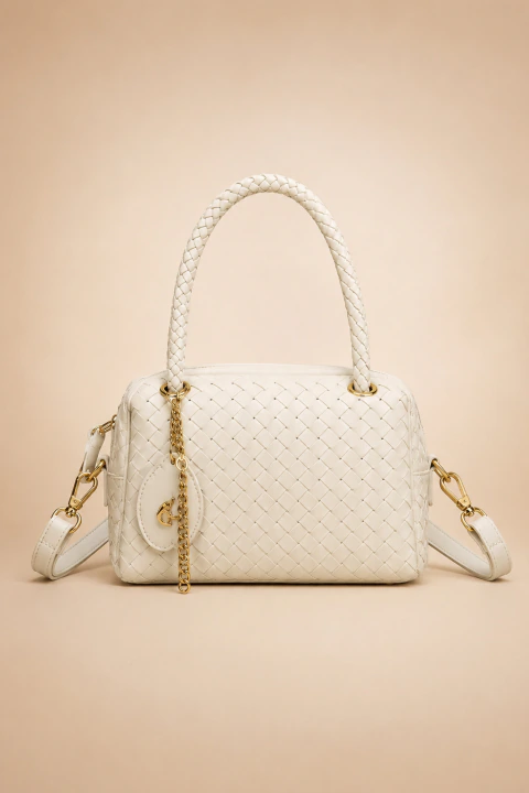 Bolsa Feminina D Bell Outlet Fashion Elegance Creme