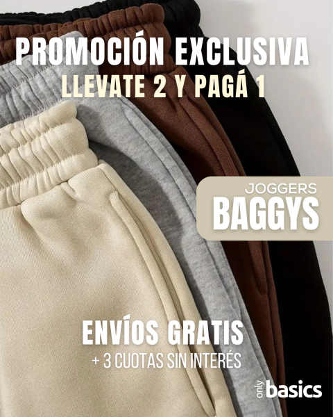 2x1 JOGGERS BAGGYS FRIZADO PREMIUM - comprar online