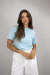 Tshirt Tradicional Lisa Azul - Loja Luxo Urbano