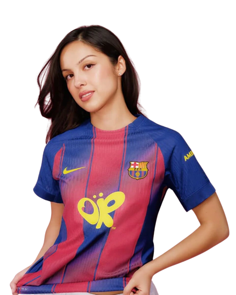 Camisa Feminina Barcelona x Olivia Rodrigo 2025/26